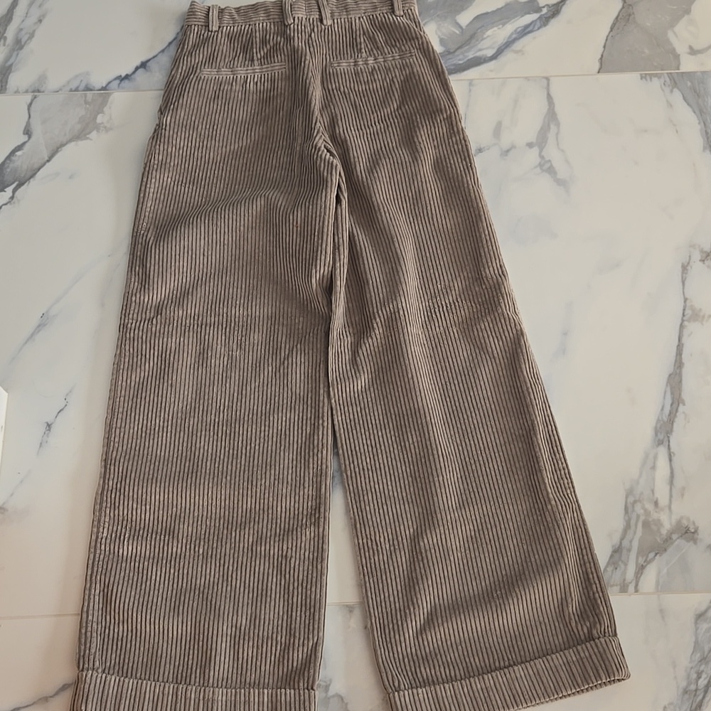 COS Wide-Leg Corduroy Pants - Light Gray, 34, VGUC, Quiet Lux, Chic - Picture 2 of 6